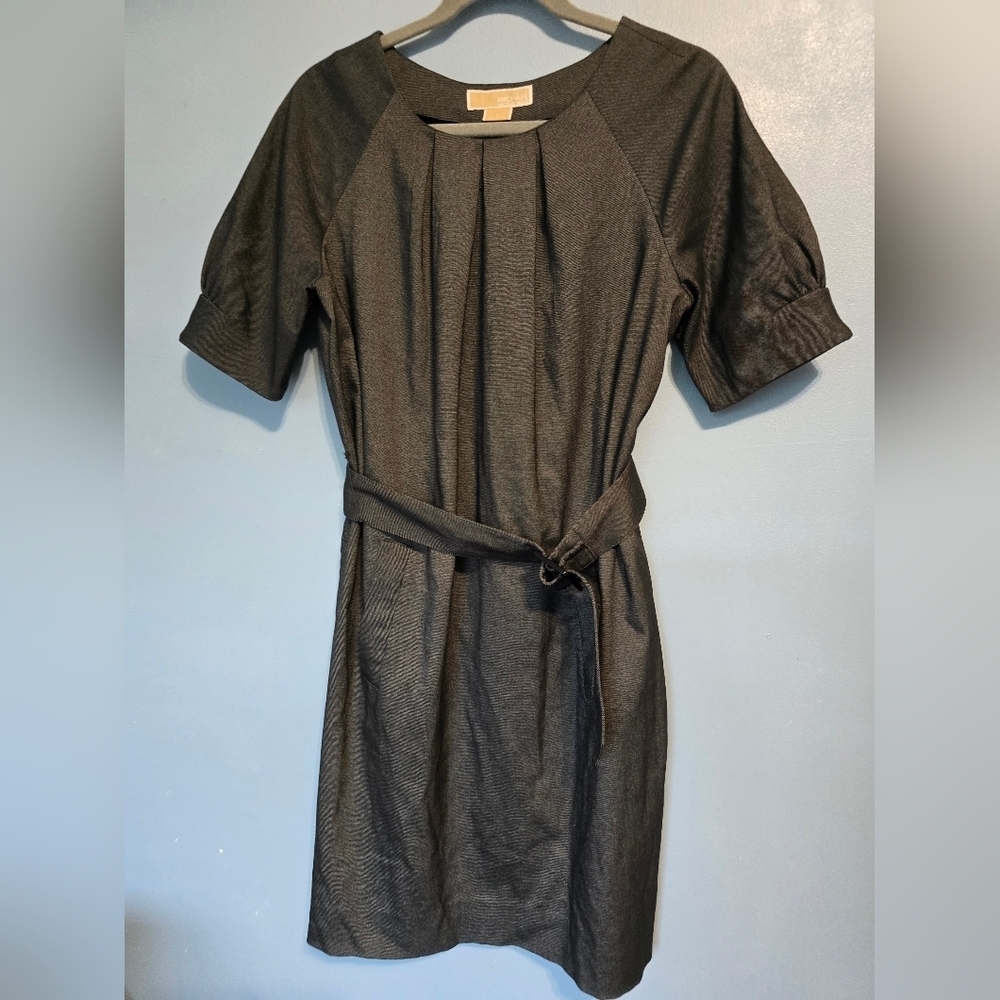 MICHAEL Michael Kors Belted Dress Size 10 Black